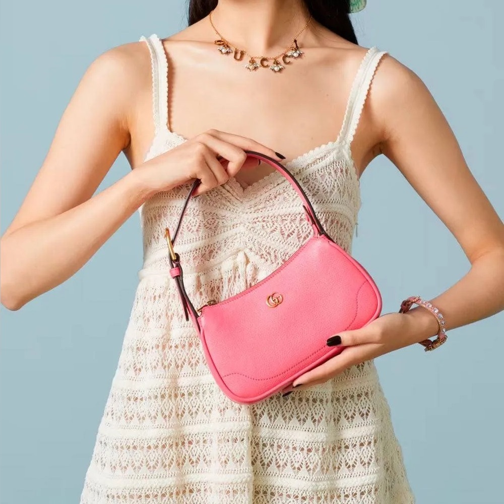 SOLD* The Gucci Aphrodite Small Grained-leather Shoulder Bag - Picture 3 of 14
